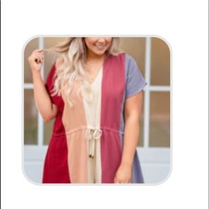 Multi-Color Linen Romper